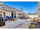 Outdoor patio with seating, dining area, and grill at 5019 Pleasant Run Dr, Matthews, NC 28104