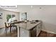 Eat-in kitchen with granite countertops and island at 5132 Hyrule Dr, Charlotte, NC 28262