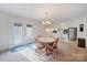 Dining area with table and chairs, adjacent to kitchen at 1958 Riverhill Dr, Shelby, NC 28152