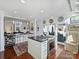 Modern kitchen with island, stainless steel appliances, and bar seating at 1401 Scotland Ave, Charlotte, NC 28207