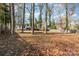 Wooded backyard with plenty of space and a privacy fence at 3619 Bankston Pl, Charlotte, NC 28215