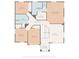 Second floor layout showing bedrooms and bathroom at 1308 Pleasant Plains Rd, Matthews, NC 28105