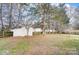 Backyard with shed and wooden fence at 2321 Linda Lou Ct, Charlotte, NC 28213