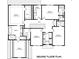 Four bedroom, three bath layout with walk in closets and ensuite baths at 13731 Petworth Ct, Charlotte, NC 28278