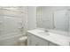 Clean and modern bathroom featuring a white vanity, bathtub, and shower at 2035 Skyhawk Dr, York, SC 29745