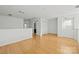 Spacious loft with wood floors, half-wall, and door at 3957 Picasso Ct, Charlotte, NC 28205