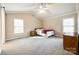 Bedroom with vaulted ceiling, carpet, and two windows at 2965 Cobby Creek Ct, Clover, SC 29710