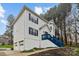 Side view of a two-story home with white siding and blue accents at 5680 Gold Creek Bay None, Hickory, NC 28601