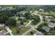 An aerial view of houses in a neighborhood with green lawns and trees at 257 Donsdale Dr, Statesville, NC 28625