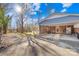 Covered carport with storage area and view of the backyard pool at 3801 Bellevue Ter, Gastonia, NC 28056