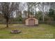 Spacious backyard, detached shop with basketball court at 753 Schuyler Dr, Rock Hill, SC 29730