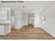 Spacious dining area with hardwood floors and lots of natural light at 10003 Travis Floyd Ln # 050, Charlotte, NC 28214