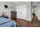 Bedroom with double doors and a dresser at 1018 Padgett Rd, Shelby, NC 28150