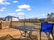 Wooden deck overlooking a field at 1018 Padgett Rd, Shelby, NC 28150