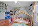 bedroom with playful decor and house bed at 1220 Lynn Ln, Catawba, NC 28609