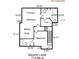 Second level floor plan with two bedrooms and a full bath at 16718 Dolcetto Way, Charlotte, NC 28277