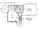 Main level floor plan of a home with open concept living areas at 16718 Dolcetto Way, Charlotte, NC 28277