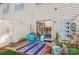 Small patio with table and chairs, perfect for outdoor dining at 16718 Dolcetto Way, Charlotte, NC 28277