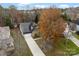 Aerial view of a two-story house with a driveway at 7708 Spanish Oaks Dr, Waxhaw, NC 28173