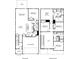 Two-story home floor plan with 5 bedrooms, great room, kitchen, and 2-car garage at 827 Blue Canyon Dr, York, SC 29745
