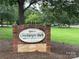 Brick entrance sign for Lineberger Park, welcoming visitors to a green space at 849 Nottingham Dr # 62, Gastonia, NC 28054