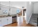 Modern kitchen with stainless steel appliances and hardwood floors at 914 Westmere Ave, Charlotte, NC 28208