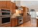 Modern kitchen featuring stainless steel appliances and ample cabinetry at 1108 Butterburr Dr, Matthews, NC 28104