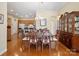 Formal dining room with hardwood floors and elegant furniture at 132 Lone Oak Cir, Rock Hill, SC 29732