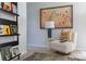 Relaxing sitting area with comfortable chair and stylish artwork at 3030 Hutton Gardens Ln, Charlotte, NC 28269