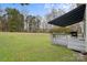 Large backyard with deck and plenty of green space at 13005 Seascape Ln, Charlotte, NC 28278