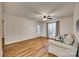 Living room with sliding door to patio, light wood flooring at 37 Hamiltons Harbor Dr, Clover, SC 29710