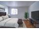 Elegant Primary bedroom featuring a plush bed and flat-screen TV at 7800 Highbanks Ct, Charlotte, NC 28212