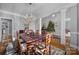 Formal dining room with hardwood floors and chandelier at 12104 Darby Chase Dr, Charlotte, NC 28277