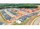 Aerial view of Griffith Lakes community, showcasing new homes at 4107 Eastover Glen Rd # 0350, Charlotte, NC 28269