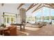 Large clubhouse with high ceilings, fireplace and pool table at 4319 Morning Mist Dr # 2, Sherrills Ford, NC 28673