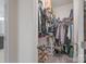 Walk-in closet with ample hanging space and shelving at 442 Hunton Forest Nw Dr, Concord, NC 28027