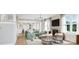 Spacious living room featuring a fireplace and large windows at 4941 Marina Dr # 199, Sherrills Ford, NC 28673