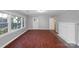 Living room with hardwood floors and fireplace at 634 Colston St, Albemarle, NC 28001