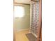 Clean bathroom with shower stall and patterned curtain at 107 Millet Dr # 25, Stony Point, NC 28678