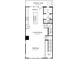 Second floor plan featuring kitchen, casual dining, and balcony at 1742 Blanche St, Charlotte, NC 28262