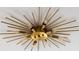 Modern gold sunburst light fixture at 211 Chestnut St, Shelby, NC 28150