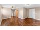 Hardwood floor bedroom with ceiling fan and access to closet at 3100 Nc Hwy 18 Hwy, Vale, NC 28168