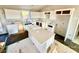 Spacious kitchen with white cabinets, quartz island, and under-mount sink at 344 C I Chapman Ct, Taylorsville, NC 28681