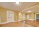 Spacious dining room with hardwood floors and views into the kitchen at 523 Fox Ave, Chester, SC 29706