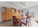 Dining area with wooden table, chairs, and built-in hutch at 1769 Old Nc 27 Hwy, Mount Holly, NC 28120