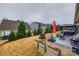 Backyard patio with hot tub, gazebo, and seating area at 5348 Baker Ln, Lake Wylie, SC 29710