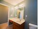 Small bathroom with a single vanity and toilet at 1735 Herndon Farm Rd, Rock Hill, SC 29732