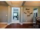 View of living room from entryway with hardwood floors at 1735 Herndon Farm Rd, Rock Hill, SC 29732