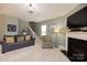 Spacious living room with fireplace and comfortable seating at 1735 Herndon Farm Rd, Rock Hill, SC 29732