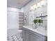 Double vanity bathroom with shower and bathtub at 5684 Clear Creek Ln, Charlotte, NC 28215